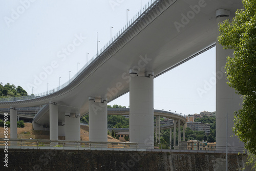 Genoa Saint George Bridge in Genova, Italy photo