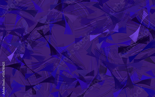 Dark Purple vector pattern with bent lines.