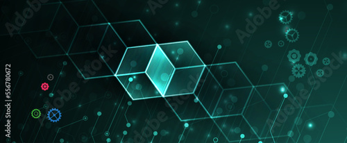 abstract futuristic fade computer technology business background