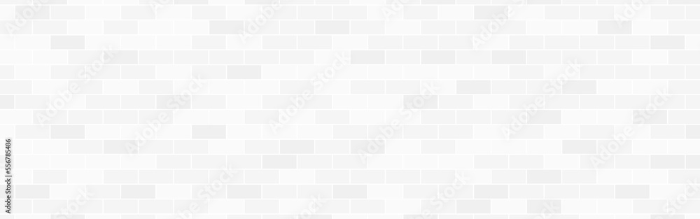 Brick wall. White rectangle tiles. Wide wall with grey bricks. Interior design concept. Grunge background. Light retro blocks. Vector illustration Brick wall. White rectangle tiles. Wide wall with grey bricks. Interior design concept. Grunge background. Light retro blocks. Vector illustration
