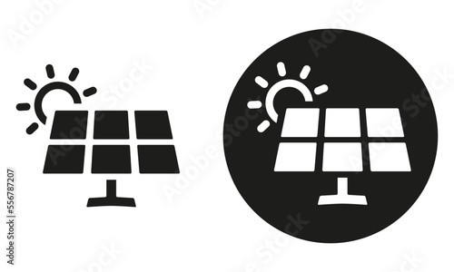 PANNEAU SOLAIRE AVEC SOLEIL