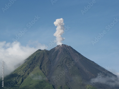 volcano in eruption