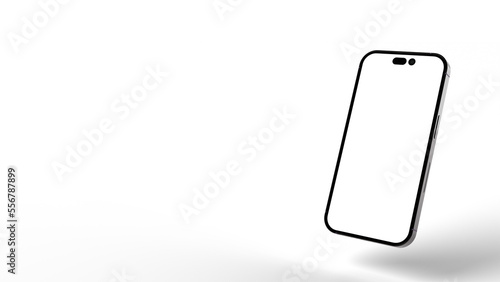 smartphone with transparent background an phone screen for app commercials, mockup show cases, mobile Website Presentations etc. 