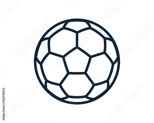 Soccer ball icon. Football game ball icons