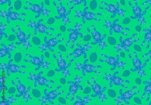 Cartoon toys animals seamless fluffy bears pattern for wrapping paper and fabrics and kids clothes print