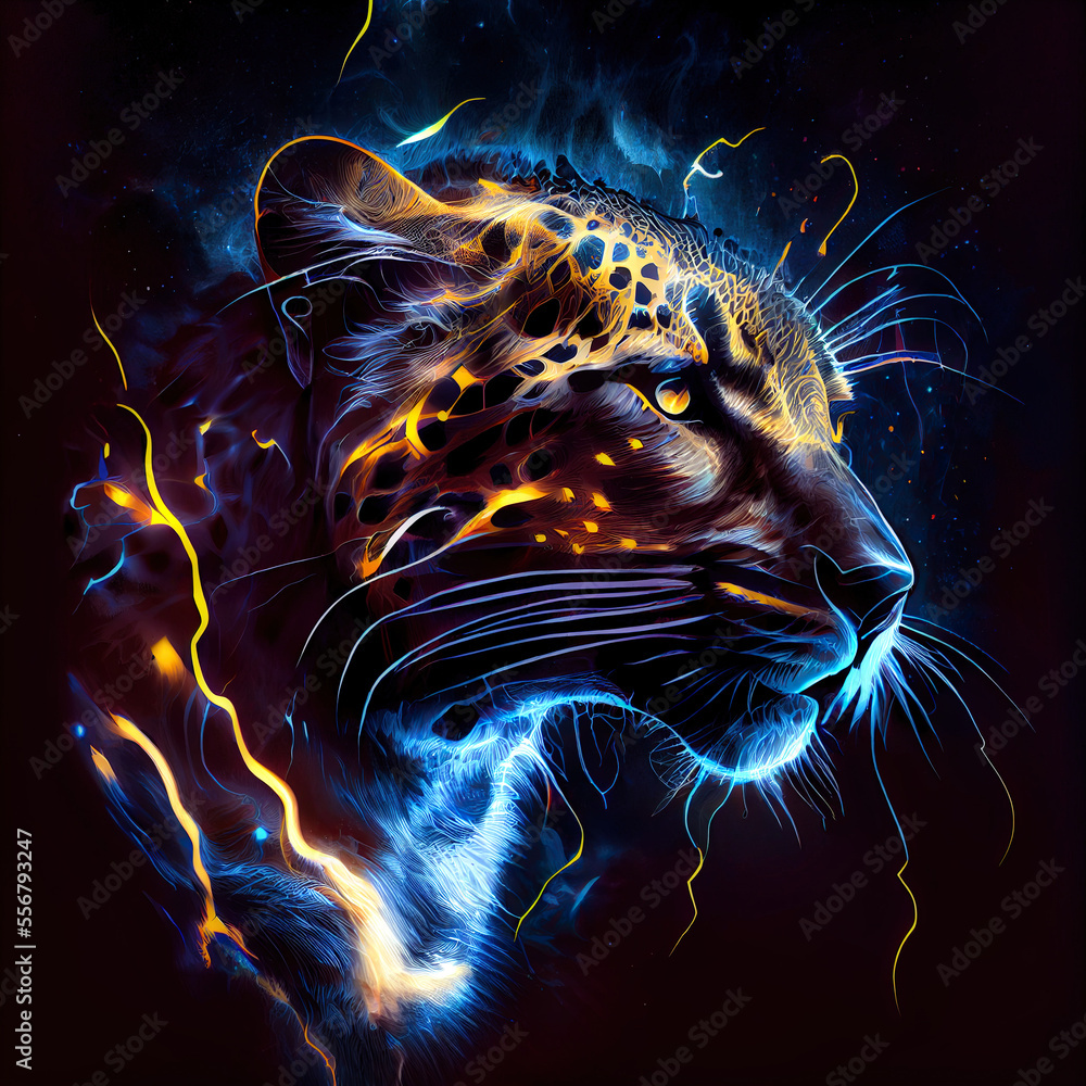 Spirit animal Jaguar - By Generative AI Spirit animal Jaguar - By Generative AI