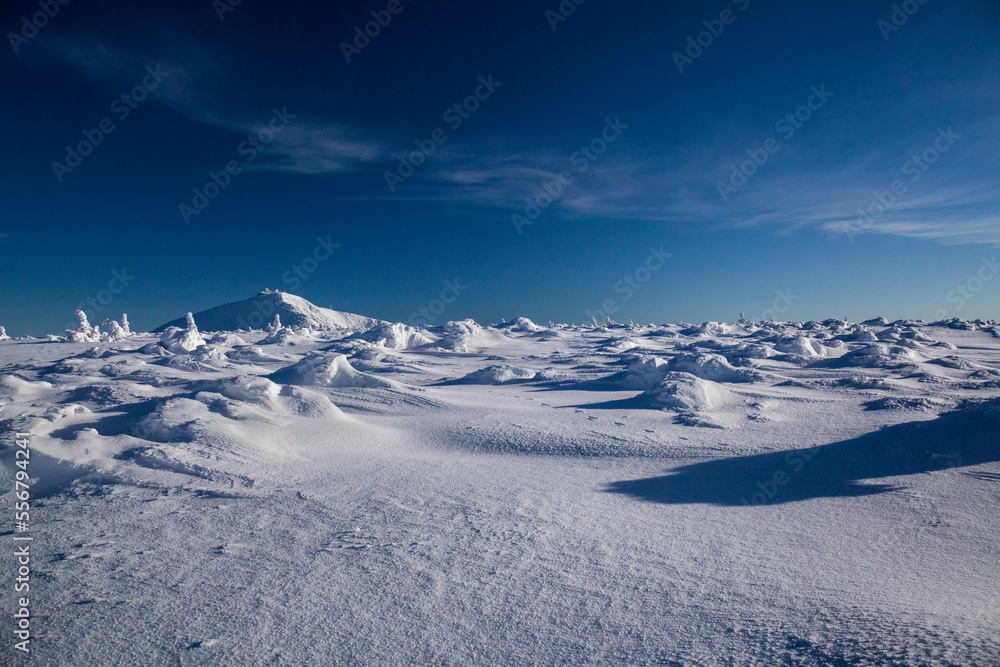 View of the Śnieżka peak. Giant Mountains, Poland. View of the Śnieżka peak. Giant Mountains, Poland.