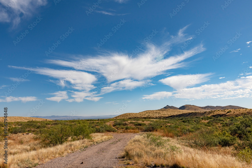 Cirrus Clouds trying to drop some moisture on Arizona, USA; Safford, Arizona, United States of America Cirrus Clouds trying to drop some moisture on Arizona, USA; Safford, Arizona, United States of America