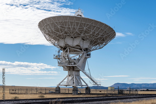 One of the many Radio Telescopes around the National Radio Astronomy Observatory Very Large Array complex in New Mexico; Magdelena, New Mexico, United States of America photo
