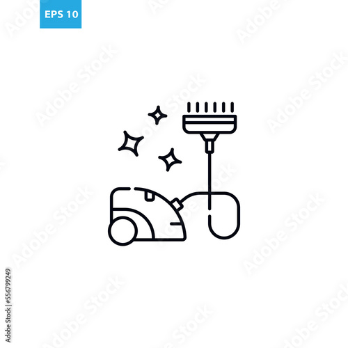Vacuum cleaner line icon Vector illustration
