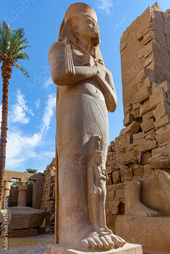 Statue of Ramses II at Karnak; Luxor, Egypt