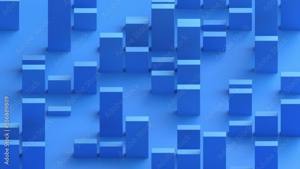 Abstract 3d animation, blue geometric background design, 4k seamless looped video Abstract 3d animation, blue geometric background design, 4k seamless looped video