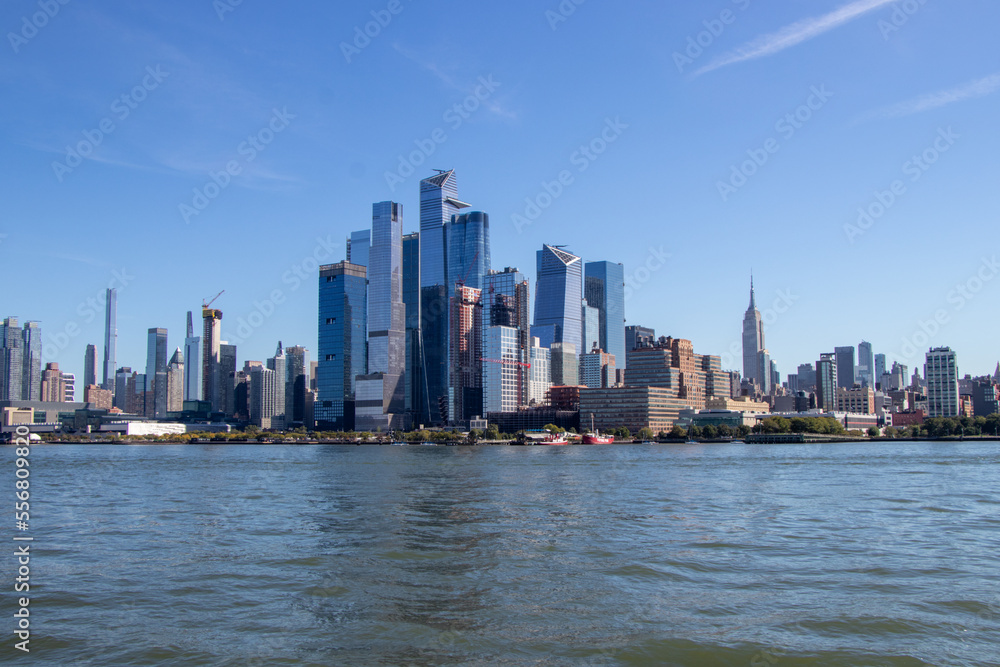 The Manhatten skyline in New York