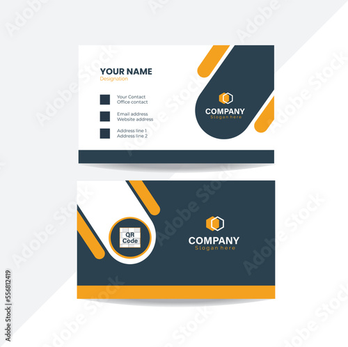 Business Card, Business Card Template, minimalist design,   personal card, clean style,  stylish. Set of modern business card print templates. Personal visiting card with company logo. 