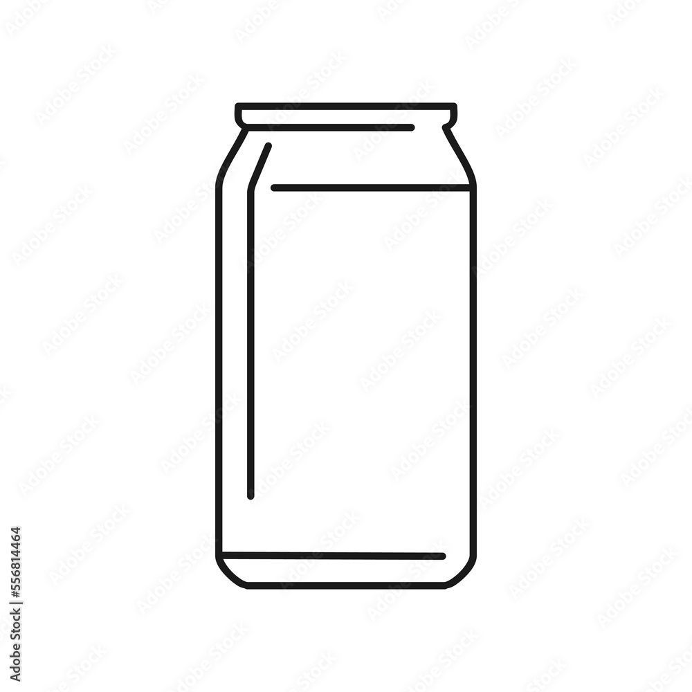 Aluminum bottle can outline icon, beverage cans vector illustration in trendy design style, isolated on white background. The best editable graphic resources for many purposes. Aluminum bottle can outline icon, beverage cans vector illustration in trendy design style, isolated on white background. The best editable graphic resources for many purposes.
