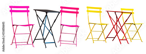 colorful chairs photo