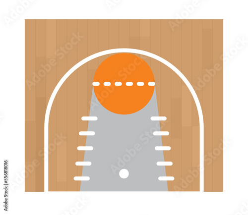 basketball half court photo