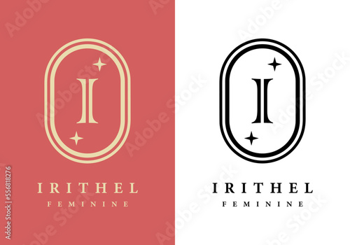 The Letter I logo is perfect for salons, spas, and others.
