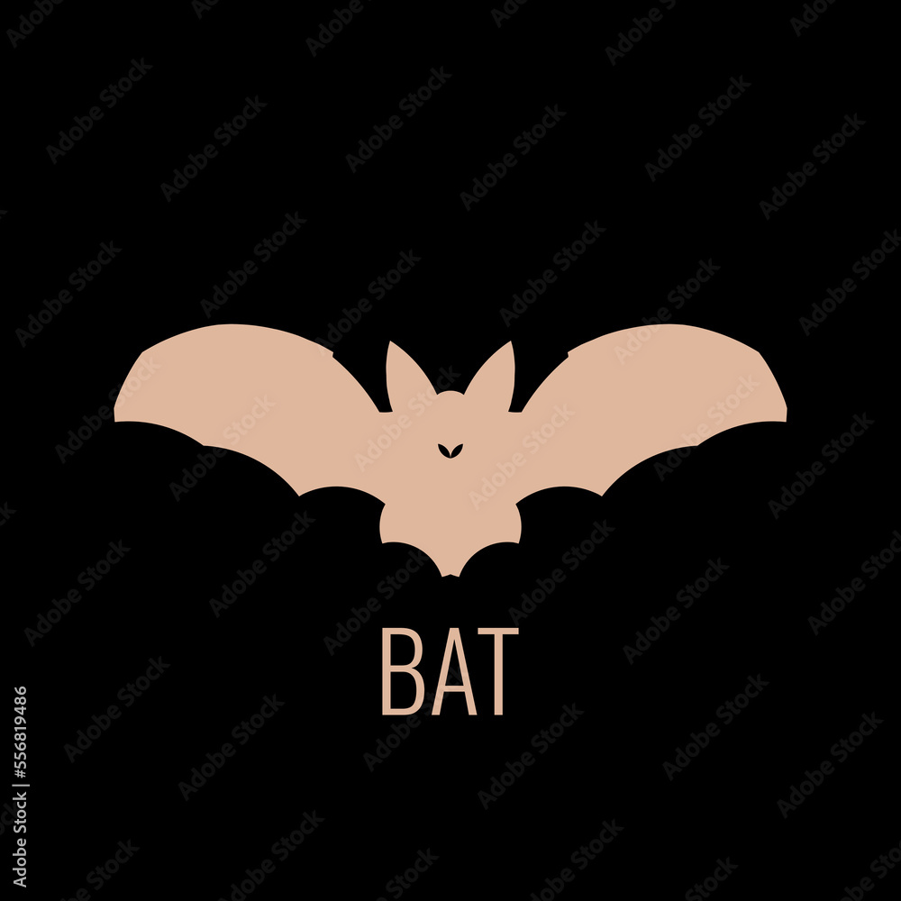 Bat Logo Vector in elegant design style with matching colors. Perfect for product branding or corporate icons and many other purposes.