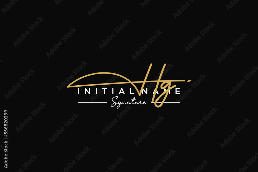 Initial HG signature logo template vector. Hand drawn Calligraphy lettering Vector illustration. Initial HG signature logo template vector. Hand drawn Calligraphy lettering Vector illustration.