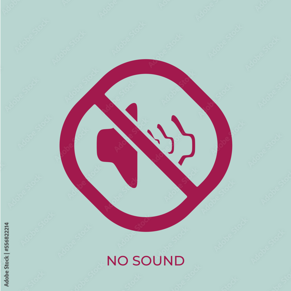 The best No Sound icon vector. Prohibition Symbol illustration in unique style. Suitable for many purpose. The best No Sound icon vector. Prohibition Symbol illustration in unique style. Suitable for many purpose.