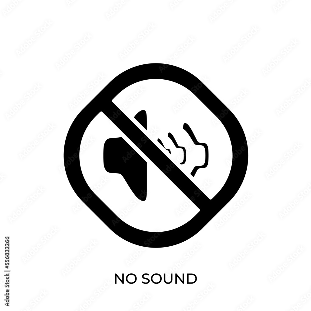 The best No Sound icon vector. Prohibition Symbol illustration in unique style. Suitable for many purpose. The best No Sound icon vector. Prohibition Symbol illustration in unique style. Suitable for many purpose.