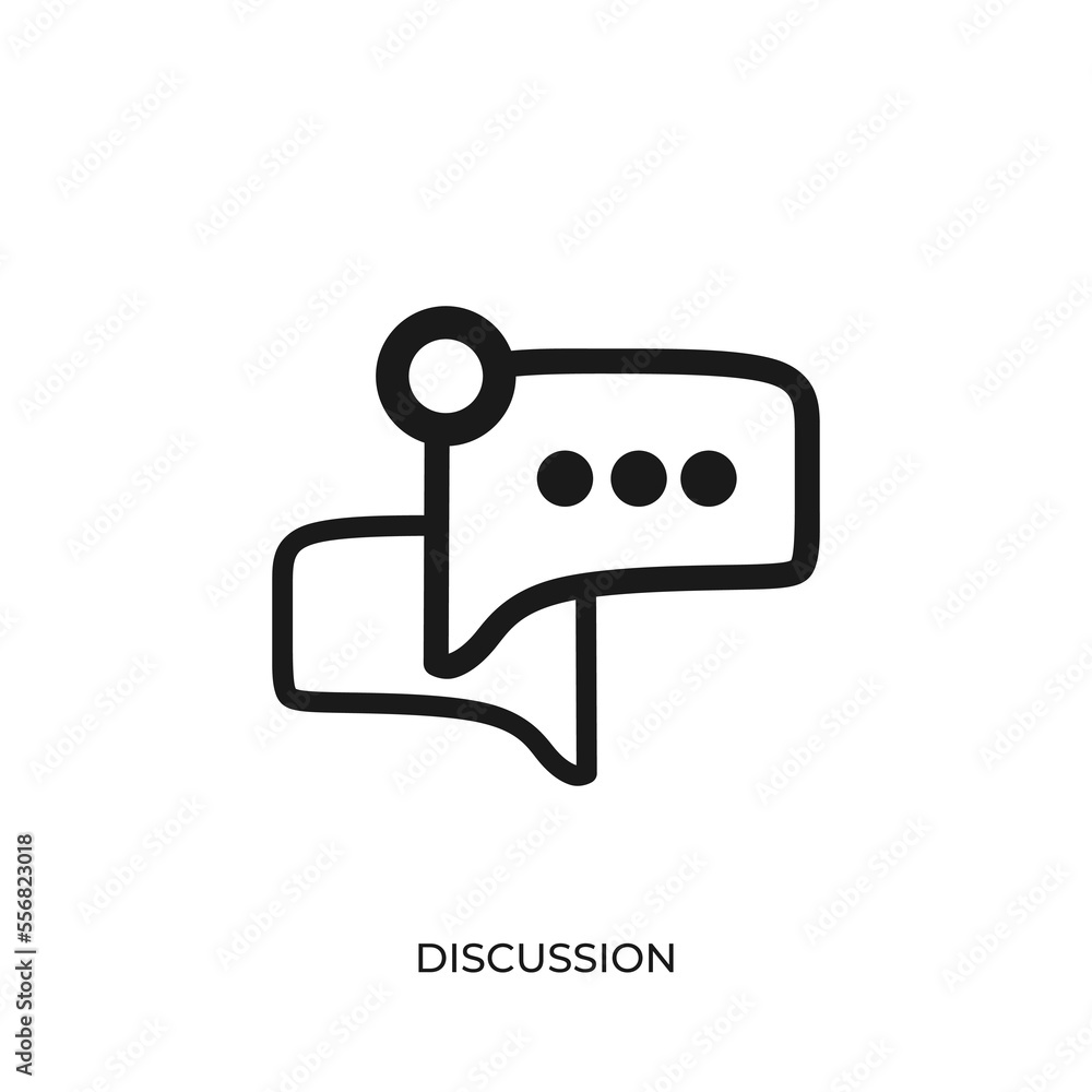 The best Discussion icon vector. Symbol illustration in unique trendy style. From Online Store icons theme collections. Suitable for many purpose. The best Discussion icon vector. Symbol illustration in unique trendy style. From Online Store icons theme collections. Suitable for many purpose.