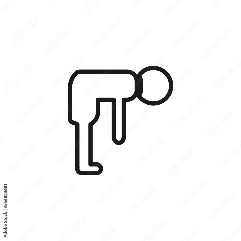 The best basic human movement icon in trendy outline style. Vector illustration with unique design style from human body stickman collection. Suitable for various needs. The best basic human movement icon in trendy outline style. Vector illustration with unique design style from human body stickman collection. Suitable for various needs.