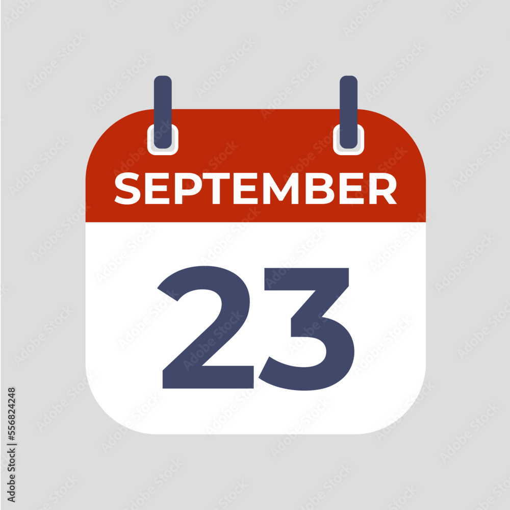 September 23. The best of Flat icon calendar isolated on gray background. illustration symbol template in trendy style. Can be used for many purposes. September 23. The best of Flat icon calendar isolated on gray background. illustration symbol template in trendy style. Can be used for many purposes.