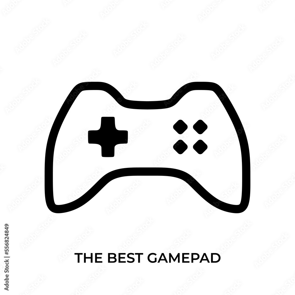 The best Gamepad icon vector, illustration logo template in unique line art style. Suitable for many purposes. The best Gamepad icon vector, illustration logo template in unique line art style. Suitable for many purposes.