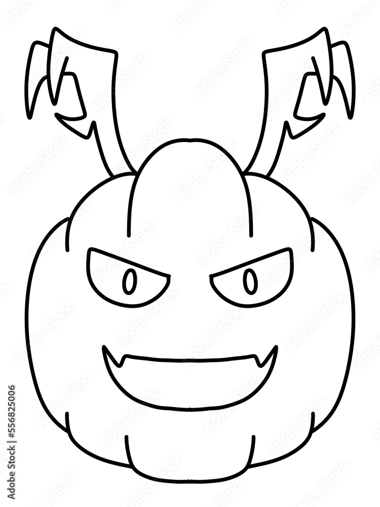 black and white of cute pumpkin cartoon for coloring black and white of cute pumpkin cartoon for coloring