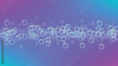 Soap cleaning foam background. Shampoo bubbles and suds.