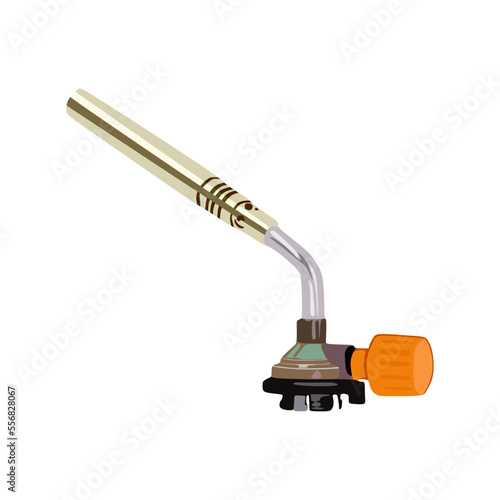 vector illustration, welding head isolated on white background, semi realistic flat cartoon design style. Editable graphic resources for many purposes.