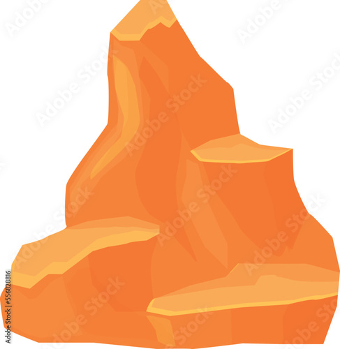 Landscape rock icon cartoon vector. Grand canyon. Arizona park