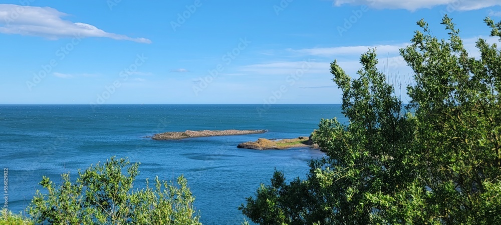 view of the coast of the sea view of the coast of the sea