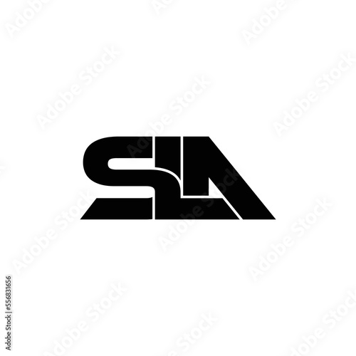 SLA letter monogram logo design vector photo