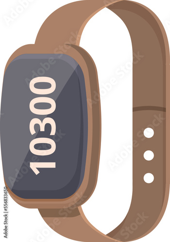 App pedometer icon cartoon vector. Sport fitness. Step device