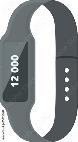 Smart pedometer icon cartoon vector. Sport fitness. Lifestyle digital