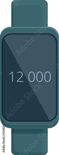 Smart tracker icon cartoon vector. Sport app. Digital device