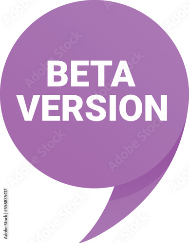 Web beta version icon cartoon vector. Computer program. Retro time