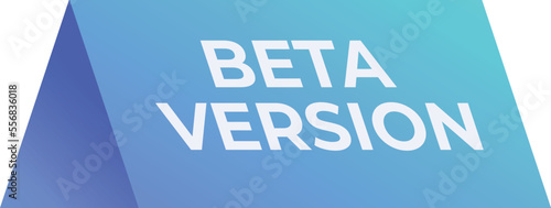 Beta version icon cartoon vector. Data button. App online