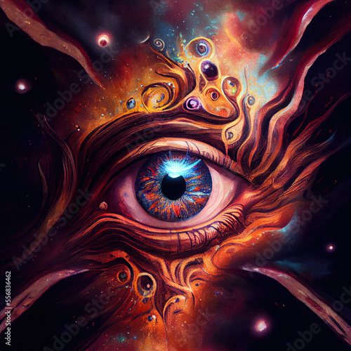 Third Eye, Cosmic consciousness - By Generative AI photo