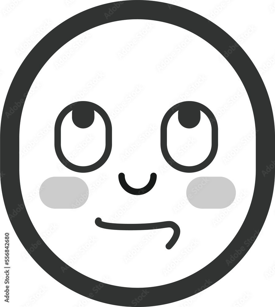 Fototapeta premium Face with Rolling Eyes Emoji icon
