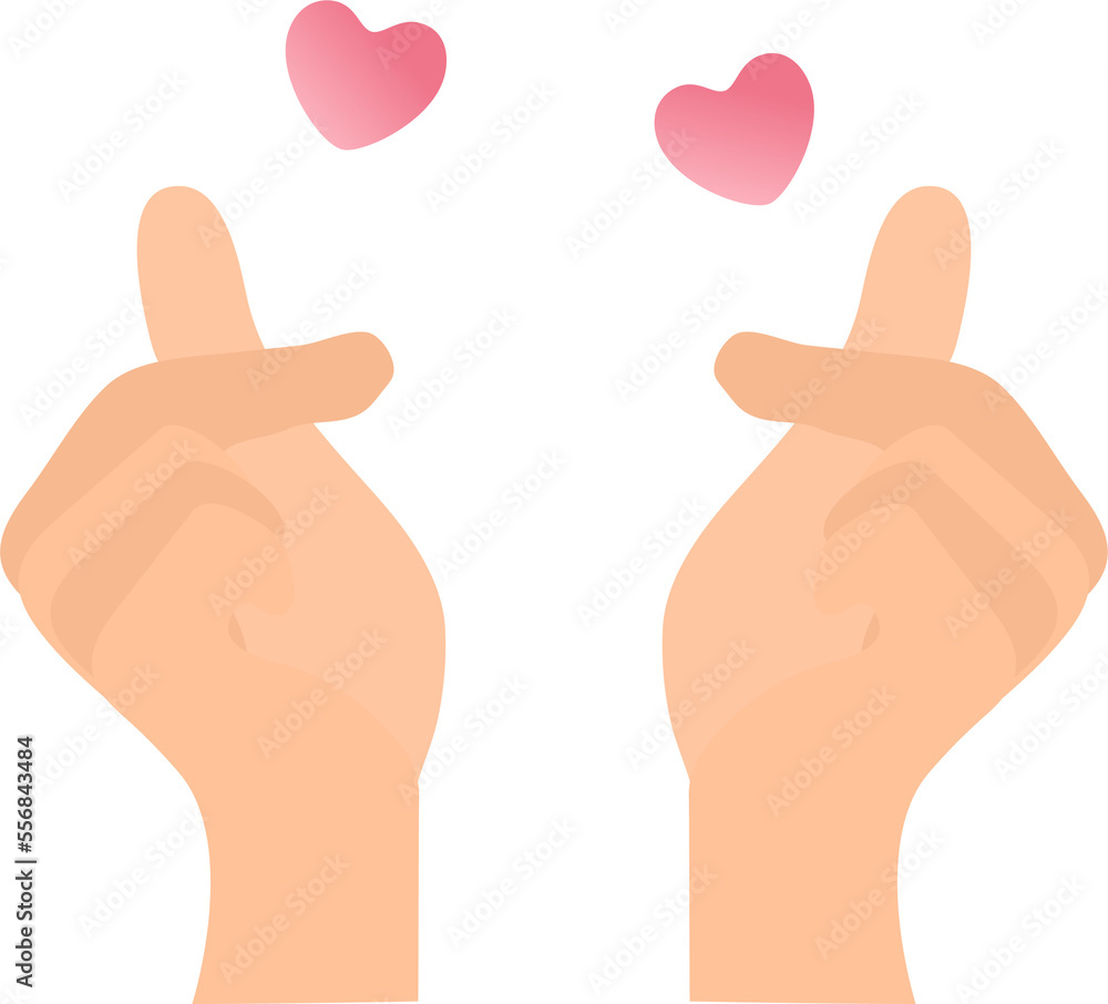 finger love emoji Stock Illustration Adobe Stock