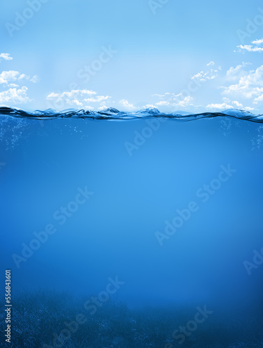 blue tropical water