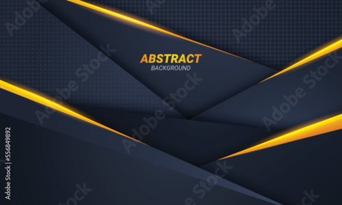 Modern Tech Dark Background with Orange Shape Element Combination