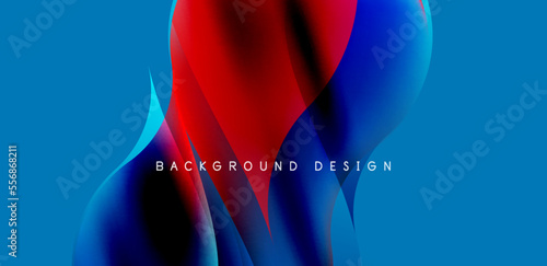Elegant waves and flowing fluid abstract background. Template for covers, templates, flyers, placards, brochures, banners