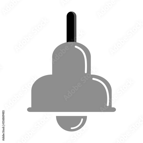 Shiny Bell Illustration with Handle
