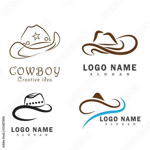 Cowboy logo vector template design © dar