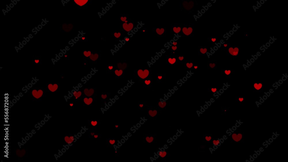 Romantic Red Hearts Fountain Swirling in black background. For Valentine's day (St. Valentines Day), Mother's day, Wedding anniversary concept. Social media love or like. 4K video Romantic Red Hearts Fountain Swirling in black background. For Valentine's day (St. Valentines Day), Mother's day, Wedding anniversary concept. Social media love or like. 4K video